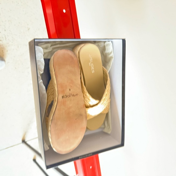 J Slides Shoes J Slides Raffia Platform Shoes Poshmark